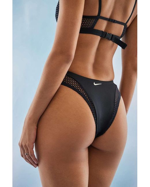 Nike Brown Frech geschnittene bikinihöschen sling"