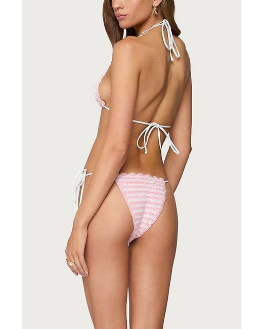 Edikted Multicolor Azalea Crochet String Bikini Bottom
