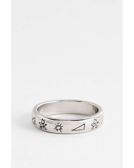 Urban Outfitters Metallic Uo Tethera Ring for men
