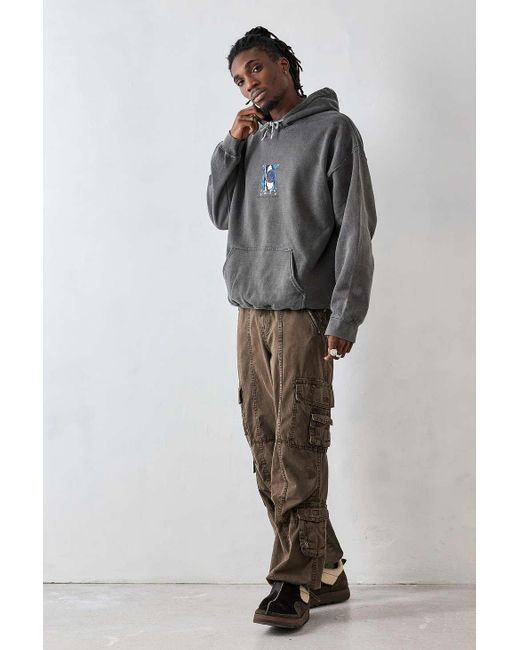 Urban Outfitters Uo Overdyed Black Beyond Hoodie for men