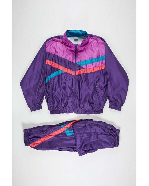 Urban Renewal Purple One-of-a-kind Vintage Shell Tracksuit