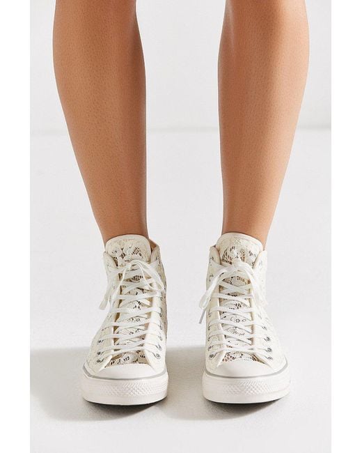 Converse Converse Chuck Taylor Lace High Top Sneaker in White Lyst