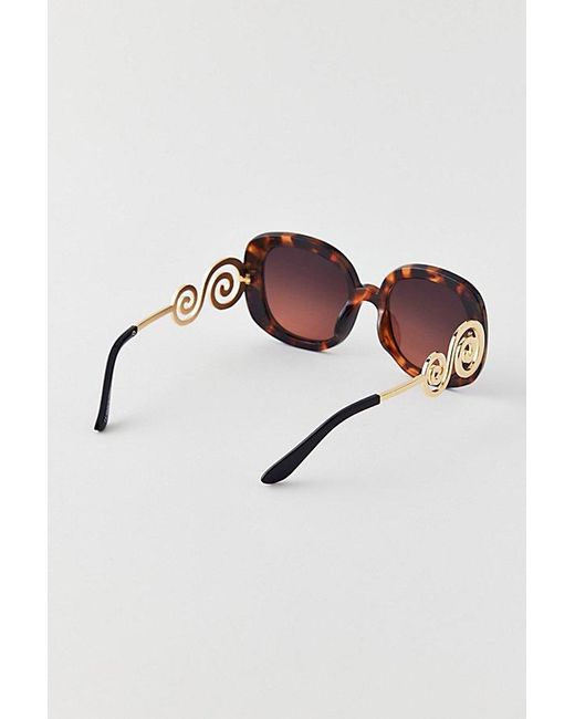 Urban Outfitters Multicolor Penny Swirl Oversized Square Sunglasses
