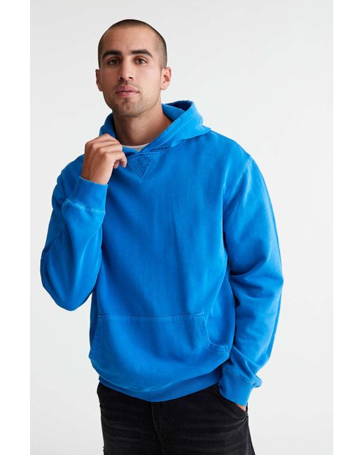 Rolla's Washed Hoodie Sweatshirt in Blue for Men | Lyst Canada