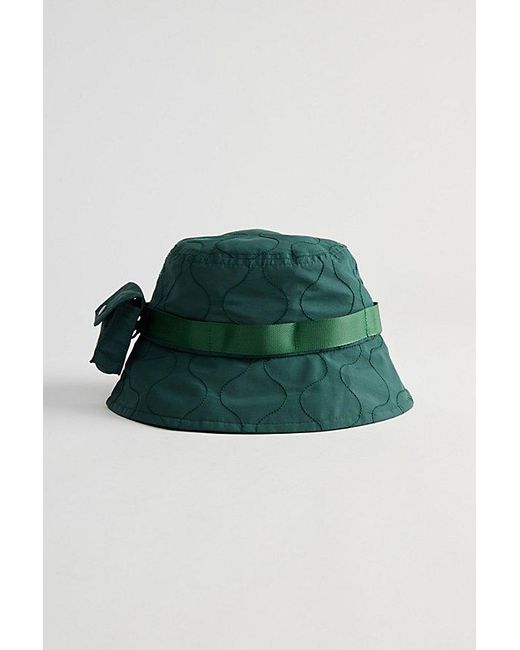 Champion Green Uo Exclusive Taslan Quilted Bucket Hat