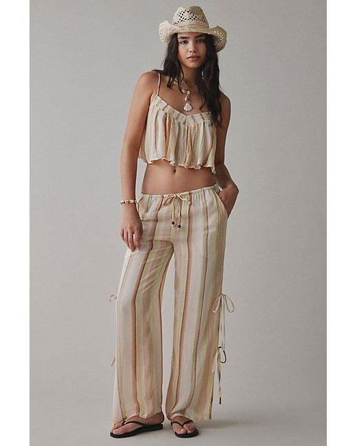 Out From Under Multicolor Seaside Side-Tie Wide-Leg Pant