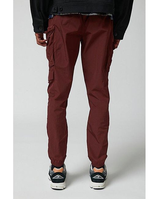 Standard Cloth Red Technical Cargo Pant for men
