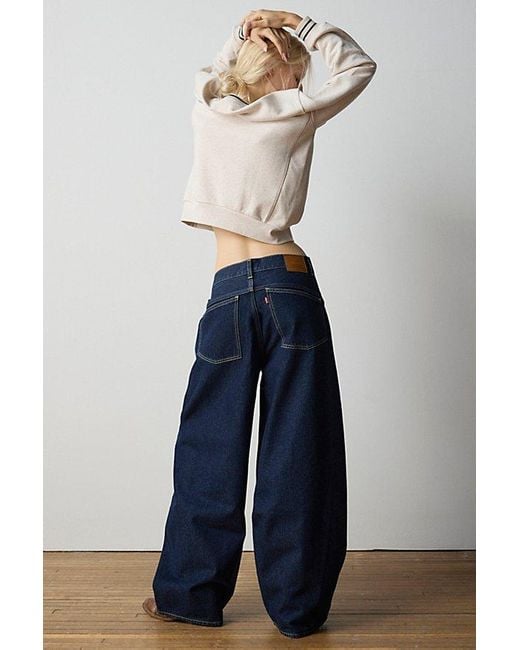 Levi's Blue Super Baggy Barrel Jean