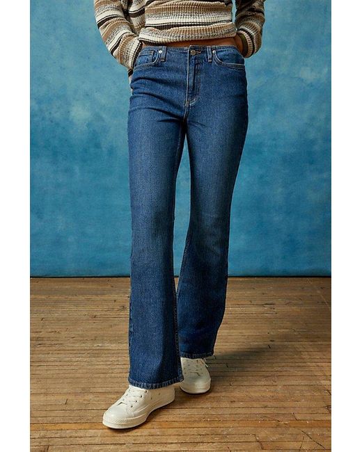BDG Blue No Waistband Low-Rise Flared Jean