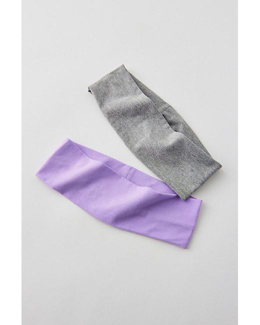 Urban Outfitters Purple Soft & Stretchy Headband Set