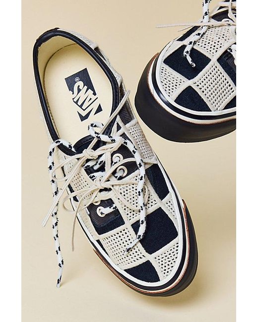 Vans Gray Lx Authentic 44 Checkered Sneakers