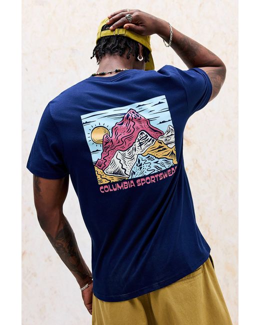 Columbia Blue Navy Sunscape T-shirt for men