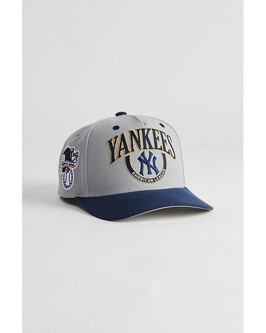 Mitchell & Ness Blue Crown Jewels Pro New York Yankees Snapback Hat for men