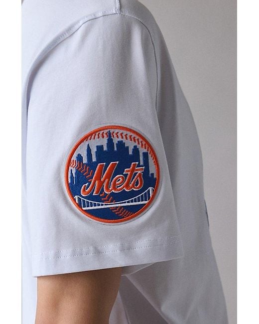 Pro Standard Gray Mlb New York Mets Team Logo Tee for men