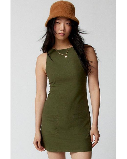Urban Outfitters Green Uo Keke Mini Dress