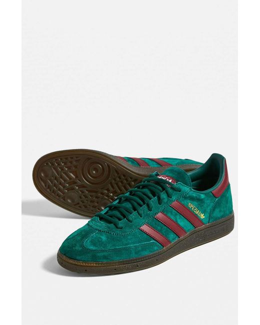 Adidas Green & Burgundy Handball Spezial Trainers for men
