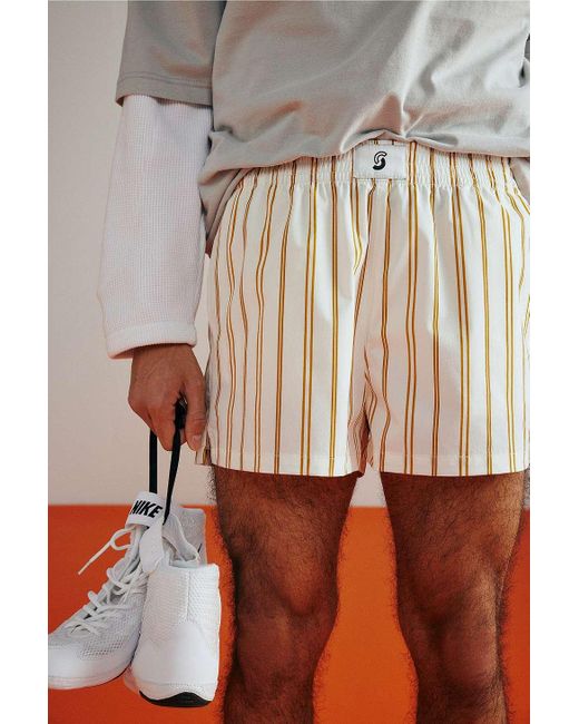 Standard Cloth Natural Ecru Boxing Shorts for men