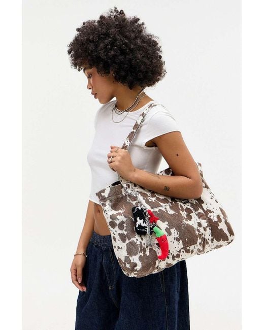 BDG Black Cow Pocket Canvas Tote Bag
