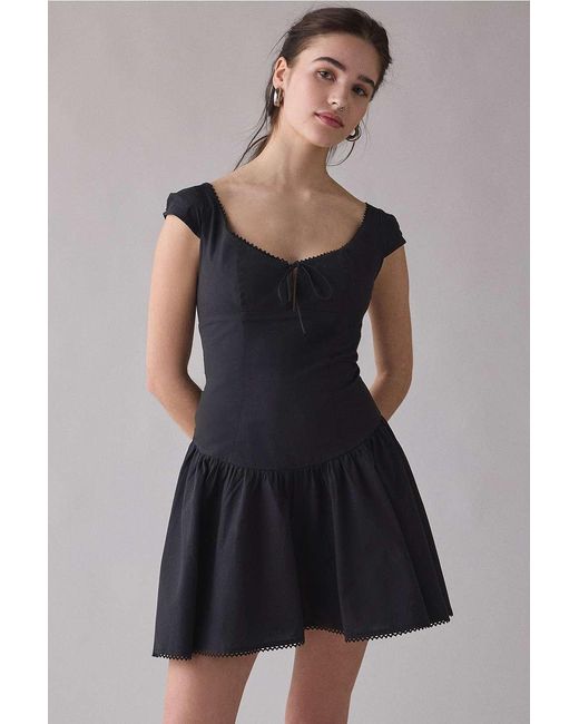 Kimchi Blue Black Right On Time Fit & Flare Mini Dress