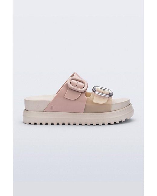 Melissa Pink Cozy Jelly Platform Slides