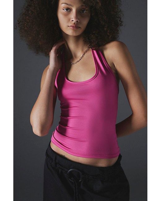 Silence + Noise Pink Constance Halter Top