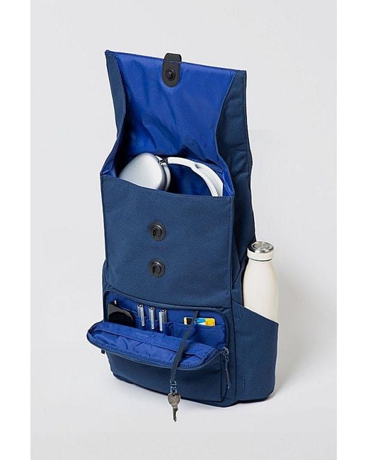 Brevite Blue Daily Recycled Backpack for men