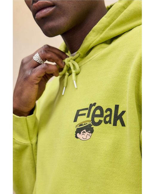 Urban Outfitters Yellow Uo Green Freak Hoodie for men