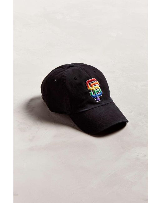 47 Brand Black San Francisco Giants Rainbow Baseball Hat for men