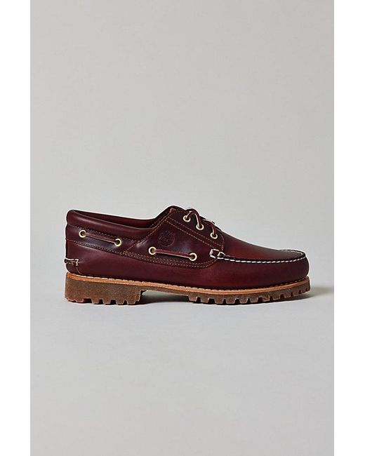 Timberland Authentic Boat Shoes in Red for Men | Lyst