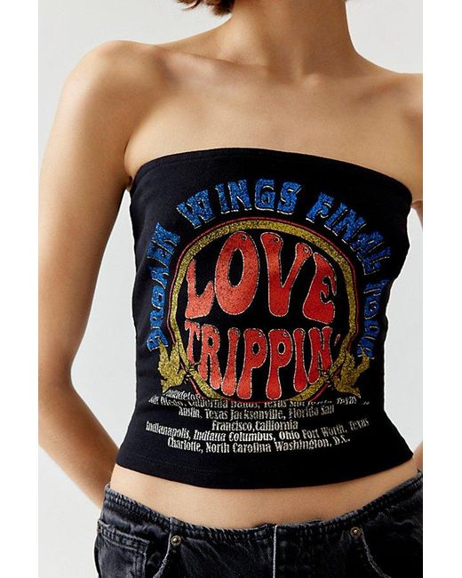 Urban Outfitters Black Love Trippin' Tube Top