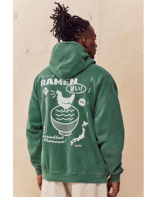 Urban Outfitters Uo Green Ramen Hoodie for men