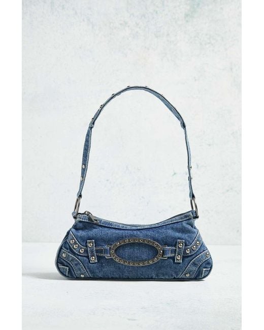 Urban Outfitters Blue Uo Skye Denim Mini Shoulder Bag