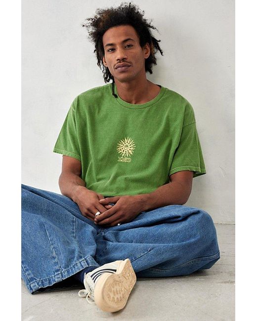 Urban Outfitters Green Uo Ascending Sunrise Tee for men