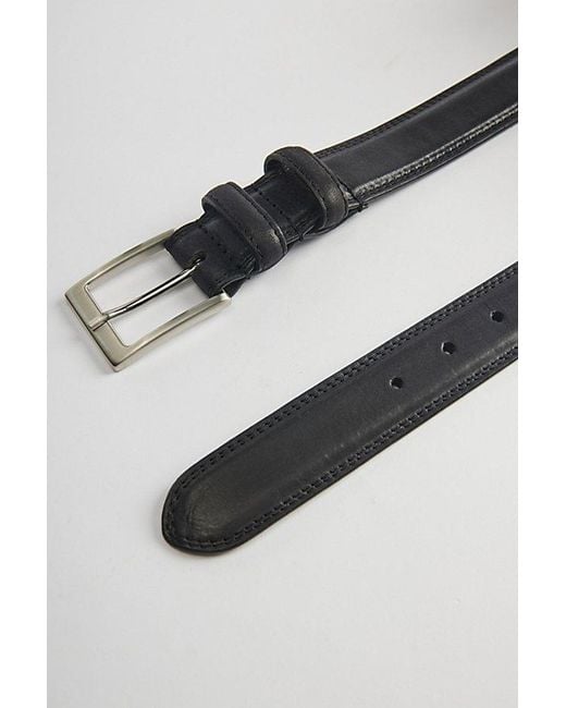 Urban Outfitters Gray Basic Beveled Leather Belt for men