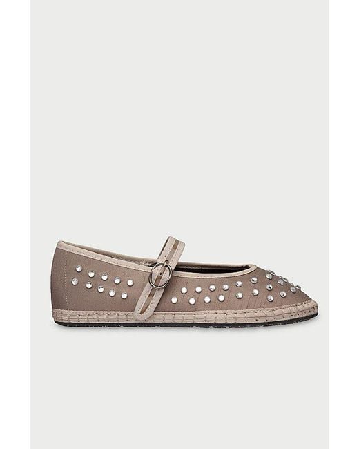 Flabelus Pink Mae Studded Mary Jane Flat