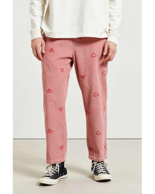 Uo Embroidered Corduroy Beach Pant 