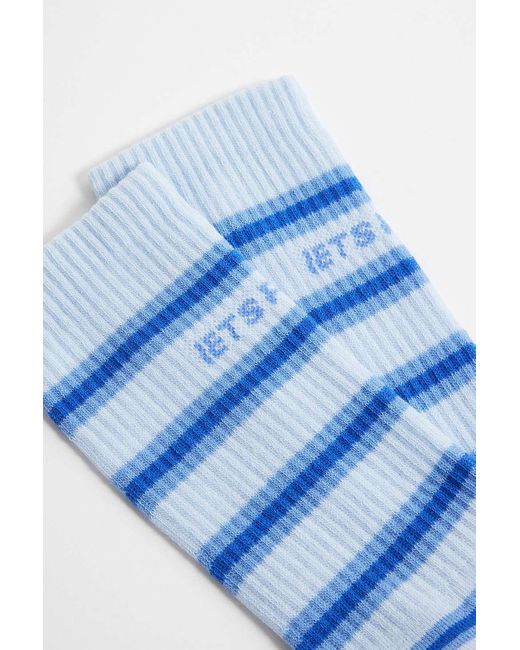 iets frans Blue Stripe Socks for men
