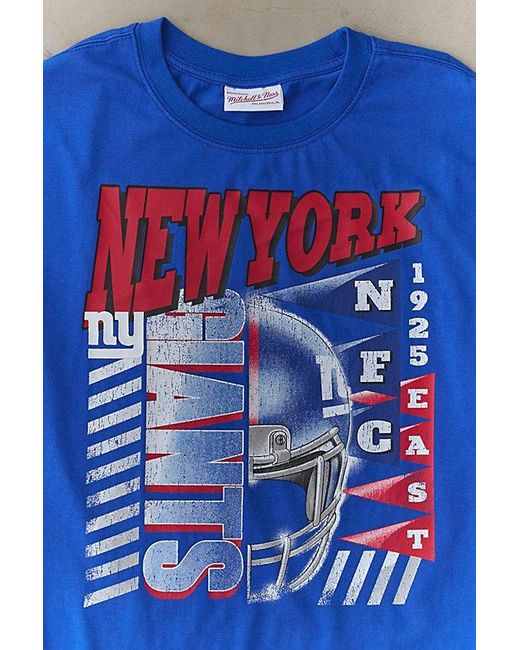 Mitchell & Ness Blue Nfl Core Team Logo Tee for men