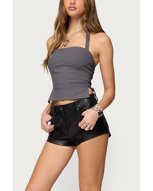 Edikted Gray Dara Halter Top