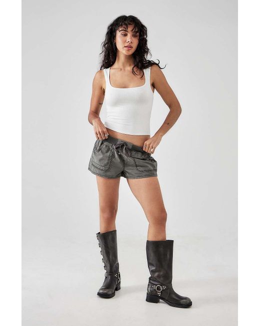 BDG White Ria Shorts 2xs At Urban Outfitters