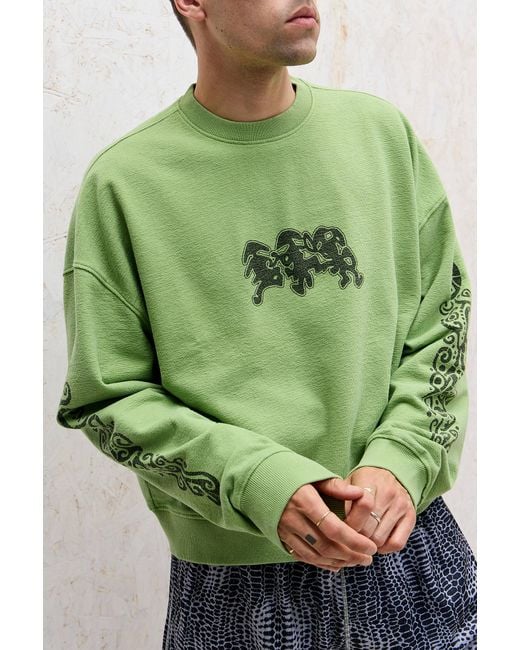 Ayker Green Graphic Sweatshirt for men