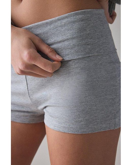 Out From Under Gray Bec Foldover Micro Short