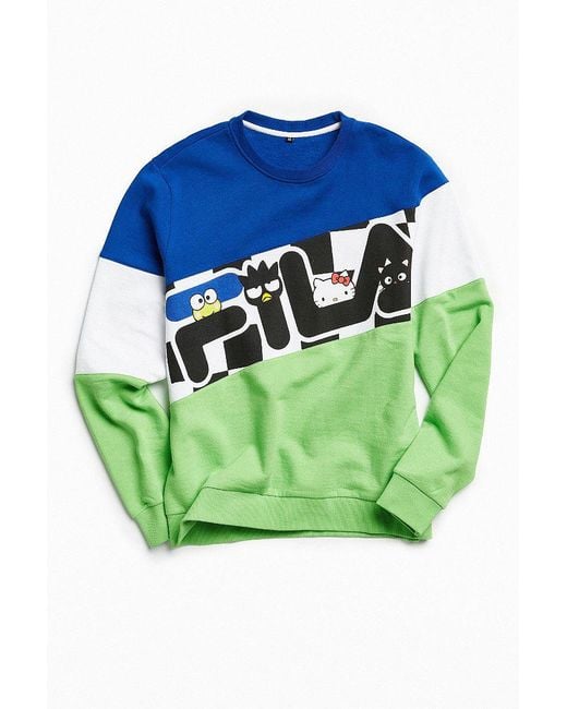Fila Blue Fila X Sanrio For Uo Crew Neck Sweatshirt for men