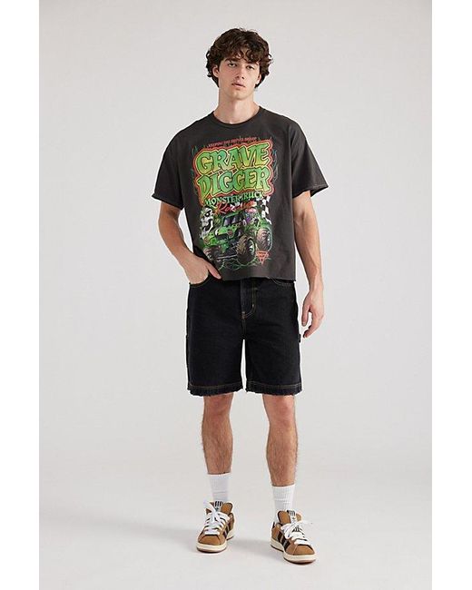 Urban Outfitters Black Grave Digger Monster Truck Cutoff Tee for men