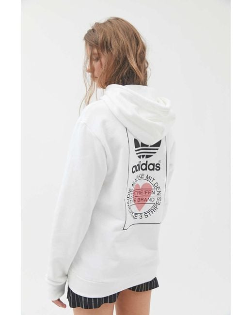 adidas The Brand With The 3 Stripes Hoodie Sweatshirt | Lyst