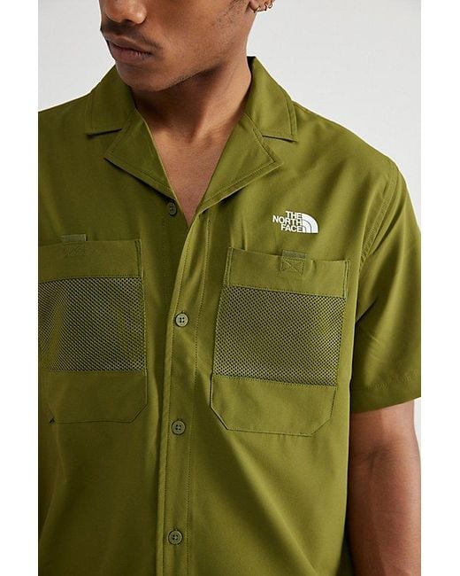 The North Face Green First Trail Short Sleeve Shirt Top for men