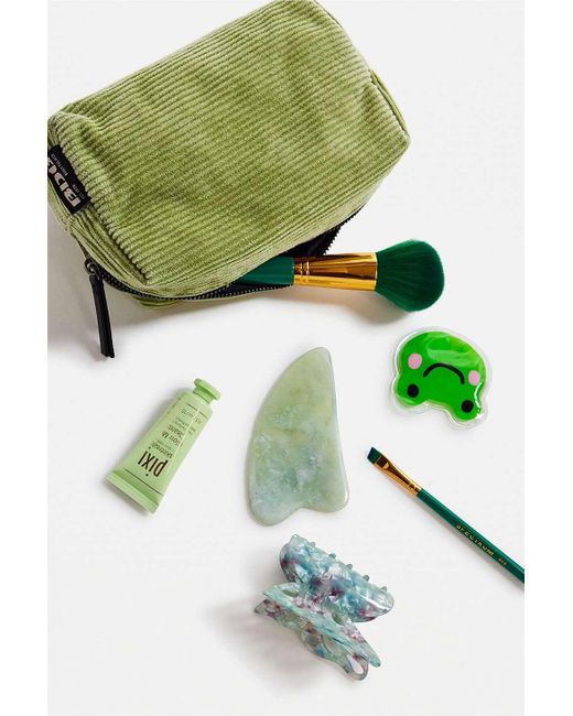 BDG Green Kosmetiktasche aus verwaschenem cord