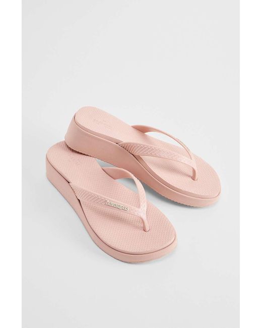 Havaianas Pink Platform Flip Flops