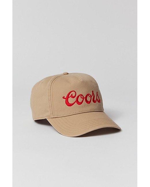 American Needle Pink Coors Script Logo Hat for men
