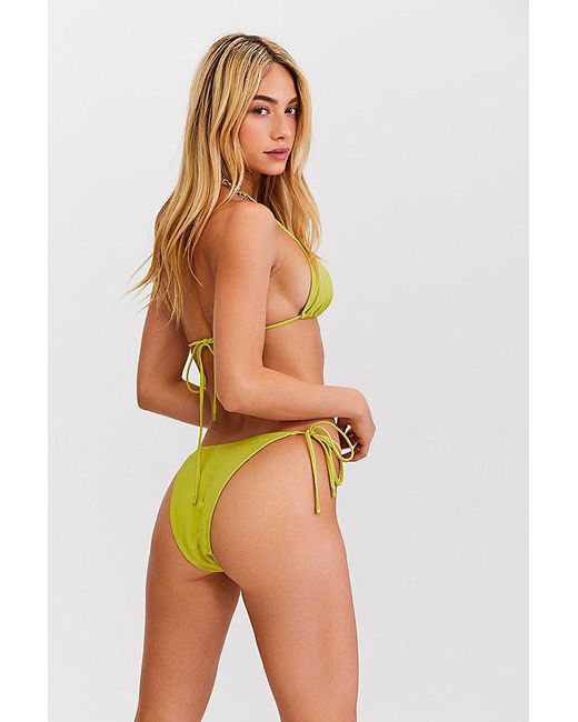 Sunkissed Yellow Le Triangle String Bikini Bottom